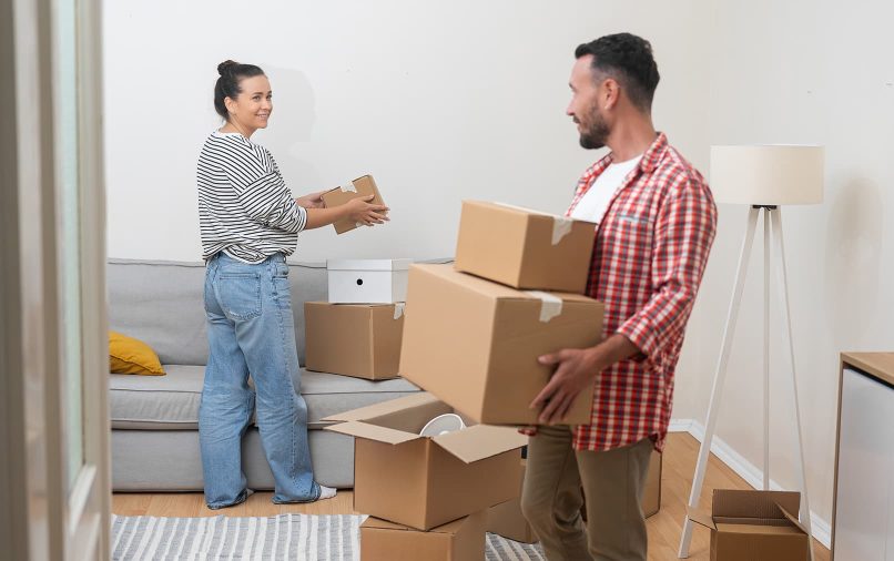 couple qui déménage